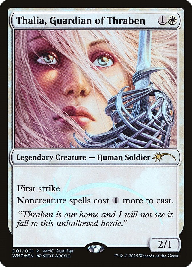 Image for Thalia, Guardian of Thraben (WMCQ Promo Cards) (1) - Magic: The Gathering