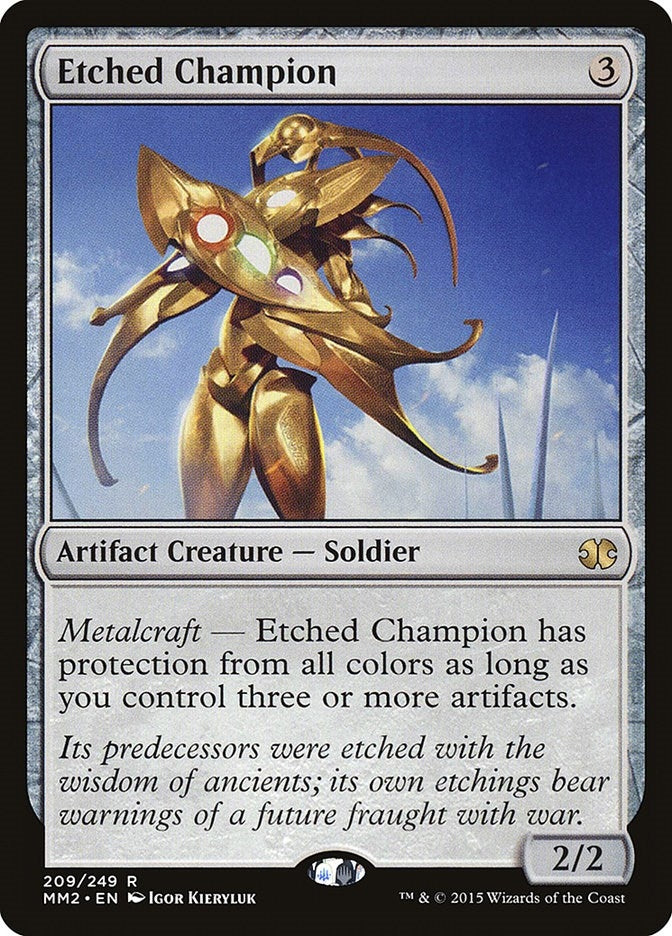 Image for Etched Champion (Modern Masters 2015) (209) - Magic: The Gathering