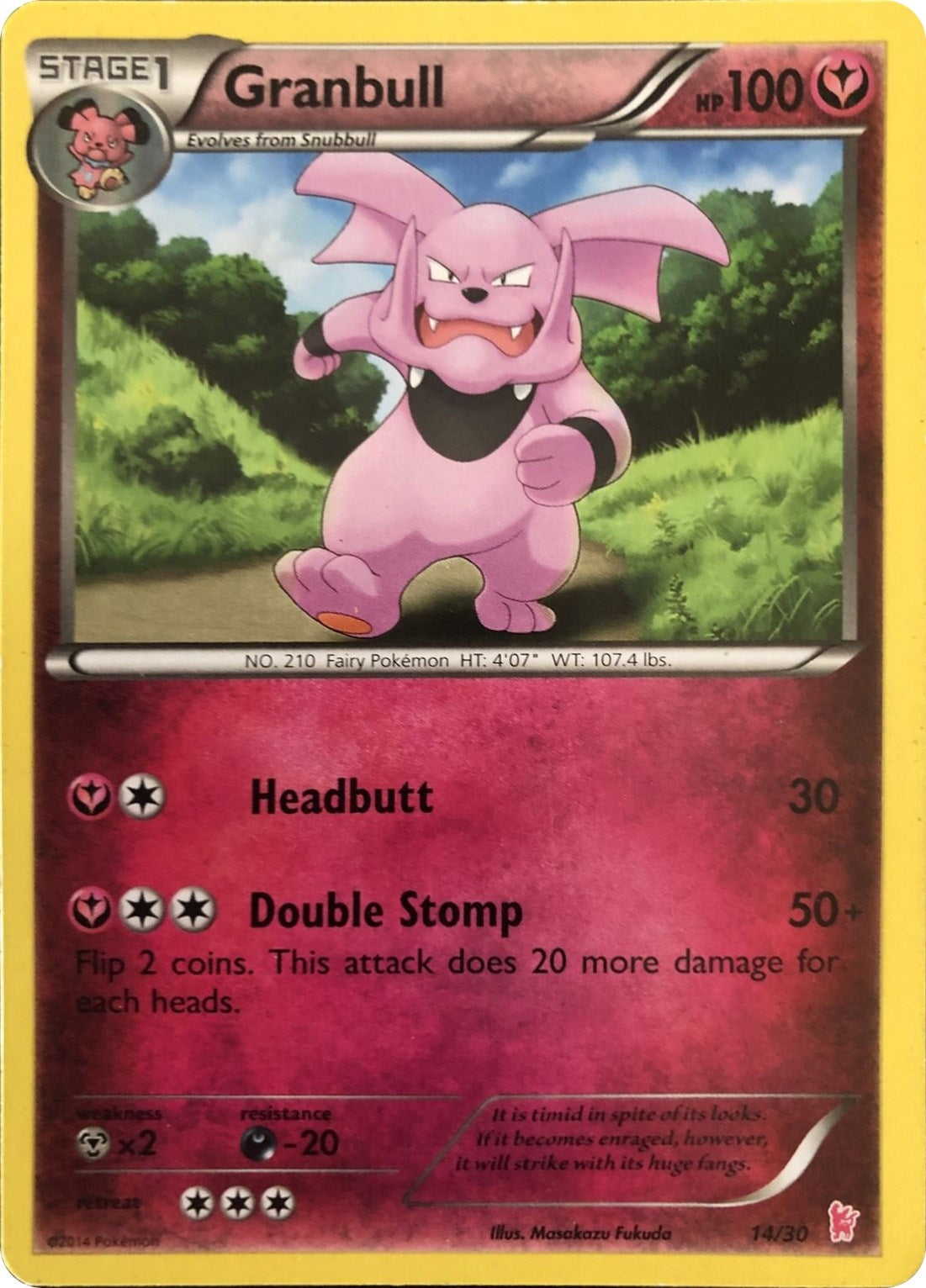Image for Granbull (#14) (XY Trainer Kit: Sylveon & Noivern) (14/30) - Pokemon
