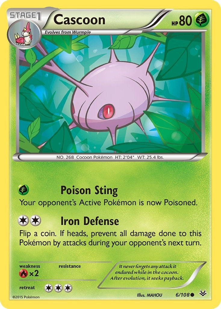 Image for Cascoon (XY - Roaring Skies) (6/108) - Pokemon