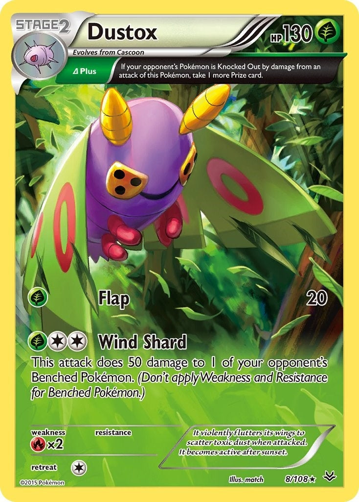 Image for Dustox (8 Delta) (XY - Roaring Skies) (8/108) - Pokemon