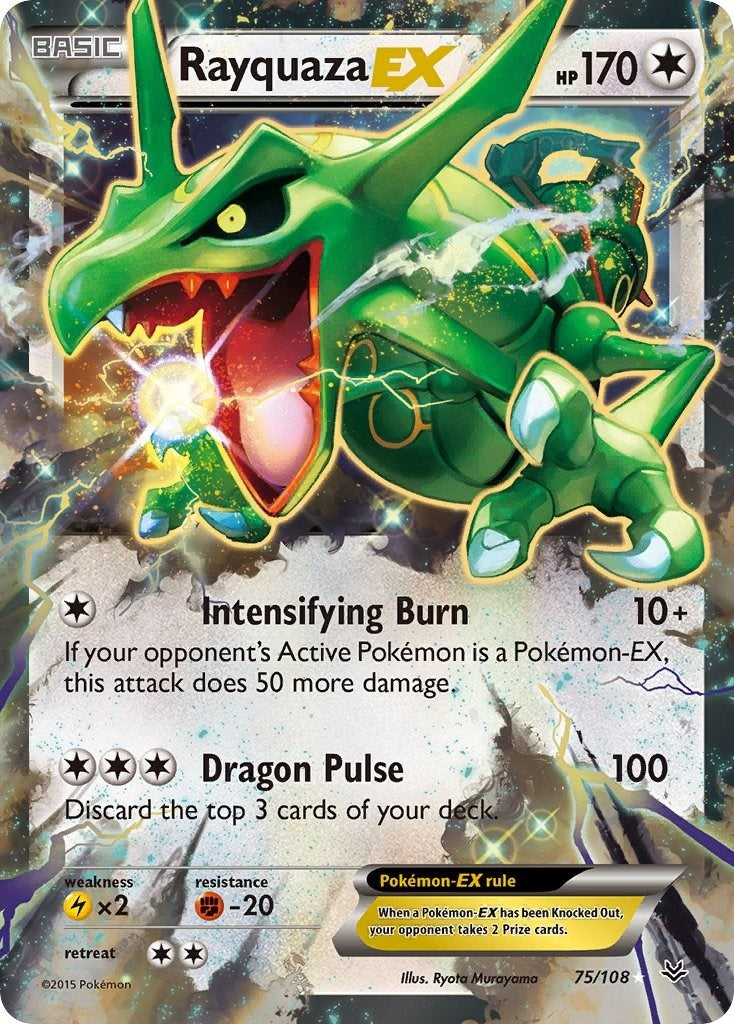Image for Rayquaza EX (75) (XY - Roaring Skies) (75/108) - Pokemon