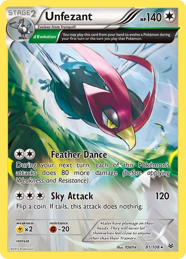 Image for Unfezant (81 Delta) (XY - Roaring Skies) (81/108) - Pokemon