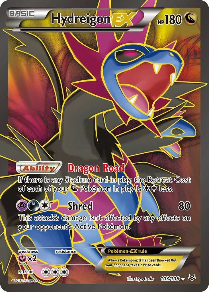 Image for Hydreigon EX (103 Full Art) (XY - Roaring Skies) (103/108) - Pokemon