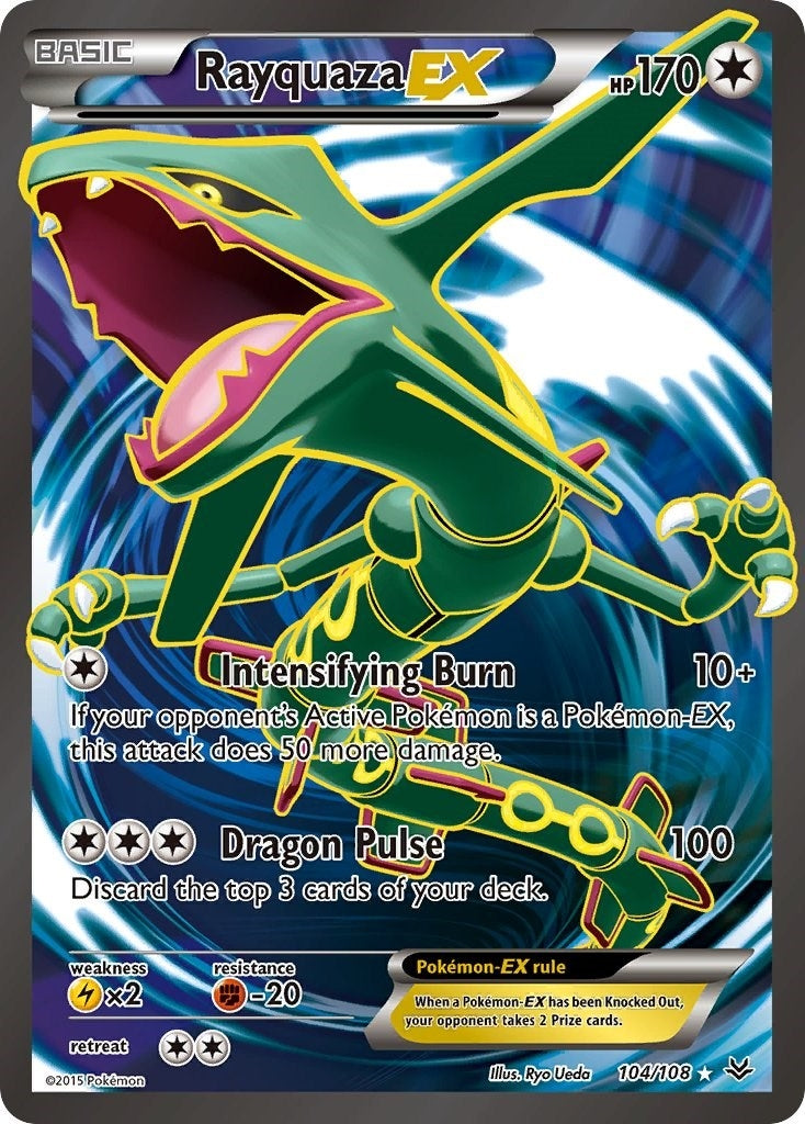 Image for Rayquaza EX (104 Full Art) (XY - Roaring Skies) (104/108) - Pokemon