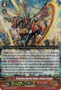 Image for Conquering Supreme Dragon, Conquest Dragon (G-BT02: Soaring Ascent of Gale & Blossom) (G-BT02/003EN) - Cardfight Vanguard