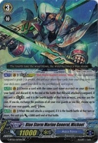 Image for Blue Storm Marine General, Michael (G-BT02: Soaring Ascent of Gale & Blossom) (G-BT02/017EN) - Cardfight Vanguard