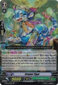 Image for Crayon Tiger (G-BT02: Soaring Ascent of Gale & Blossom) (G-BT02/019EN) - Cardfight Vanguard