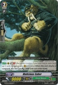 Image for Malicious Saber (G-BT02: Soaring Ascent of Gale & Blossom) (G-BT02/084EN) - Cardfight Vanguard