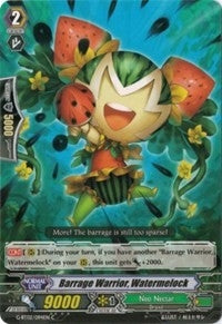 Image for Barrage Warrior, Watermelock (G-BT02: Soaring Ascent of Gale & Blossom) (G-BT02/094EN) - Cardfight Vanguard