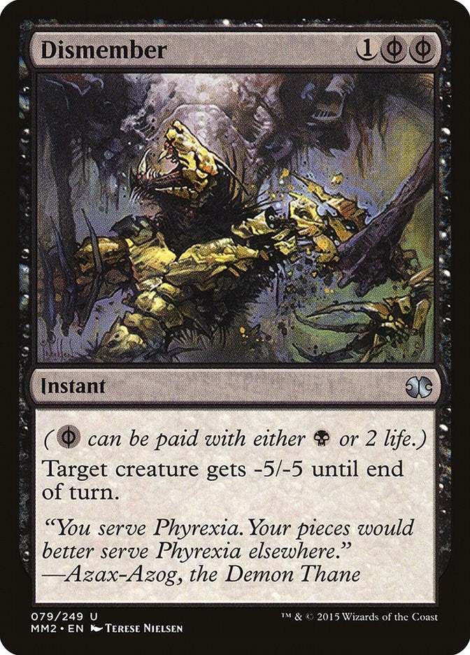 Image for Dismember (Modern Masters 2015) (79) - Magic: The Gathering