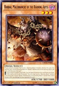 Image for Barbar, Malebranche of the Burning Abyss (Crossed Souls) (CROS-EN083) - YuGiOh