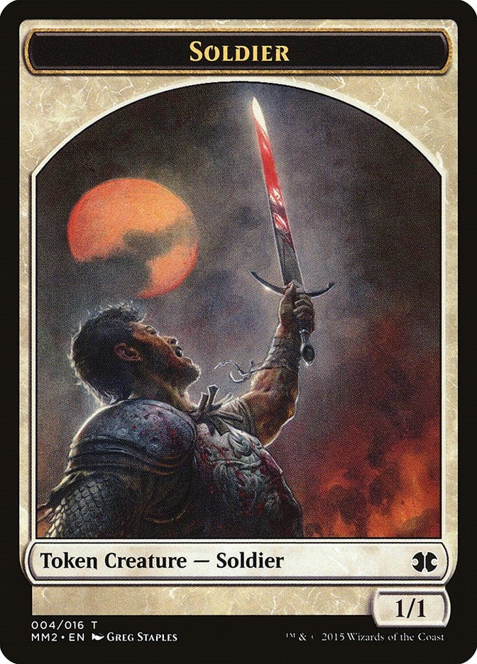 Image for Soldier Token (Modern Masters 2015) (4) - Magic: The Gathering