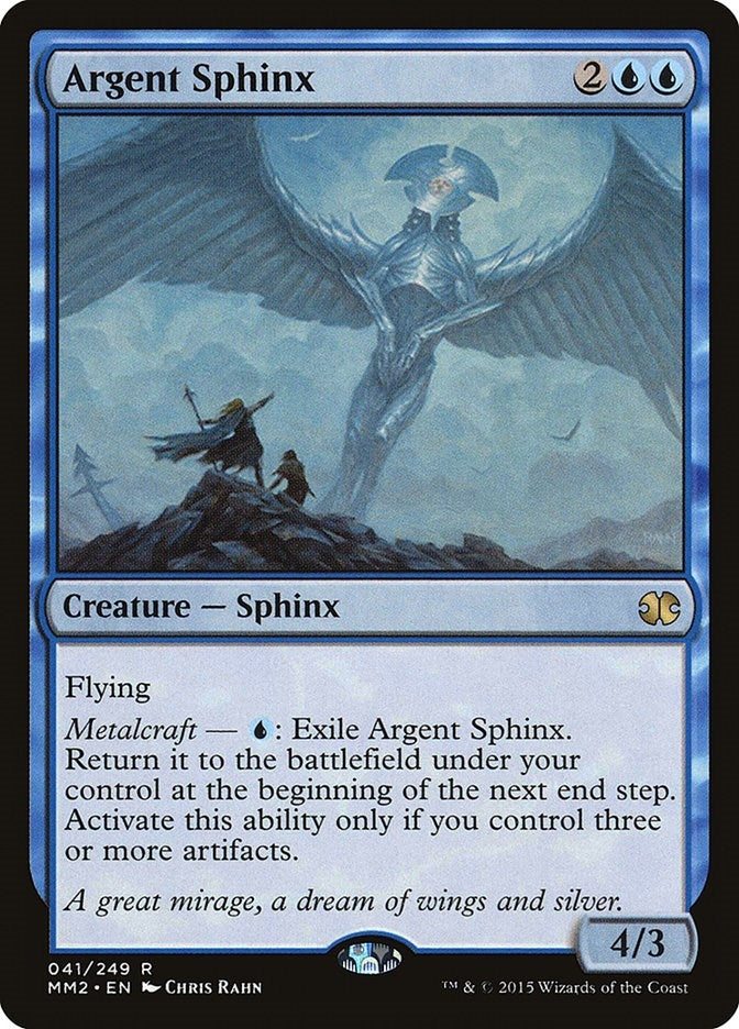 Image for Argent Sphinx (Modern Masters 2015) (41) - Magic: The Gathering