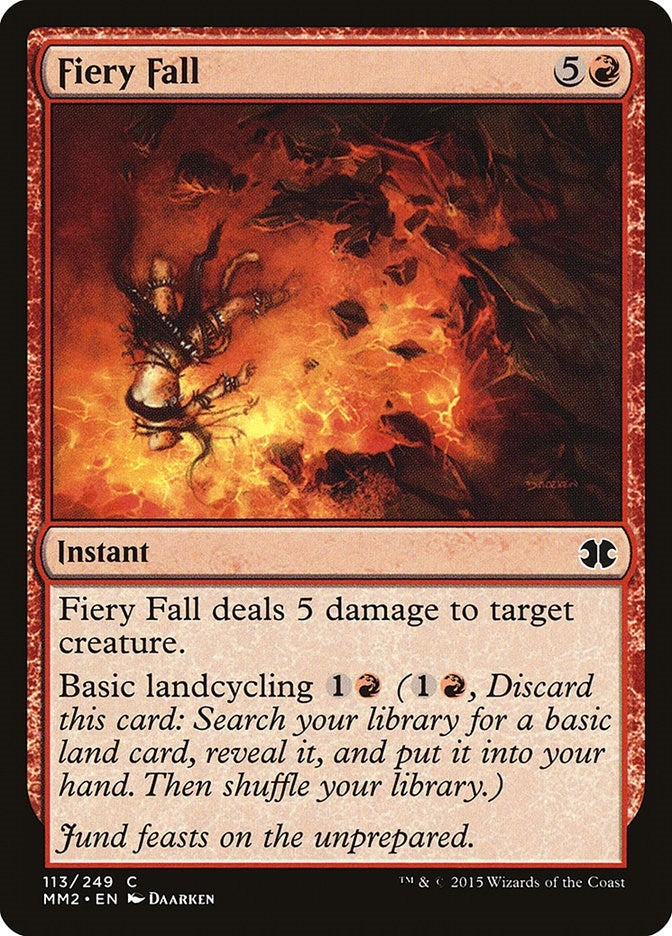 Image for Fiery Fall (Modern Masters 2015) (113) - Magic: The Gathering