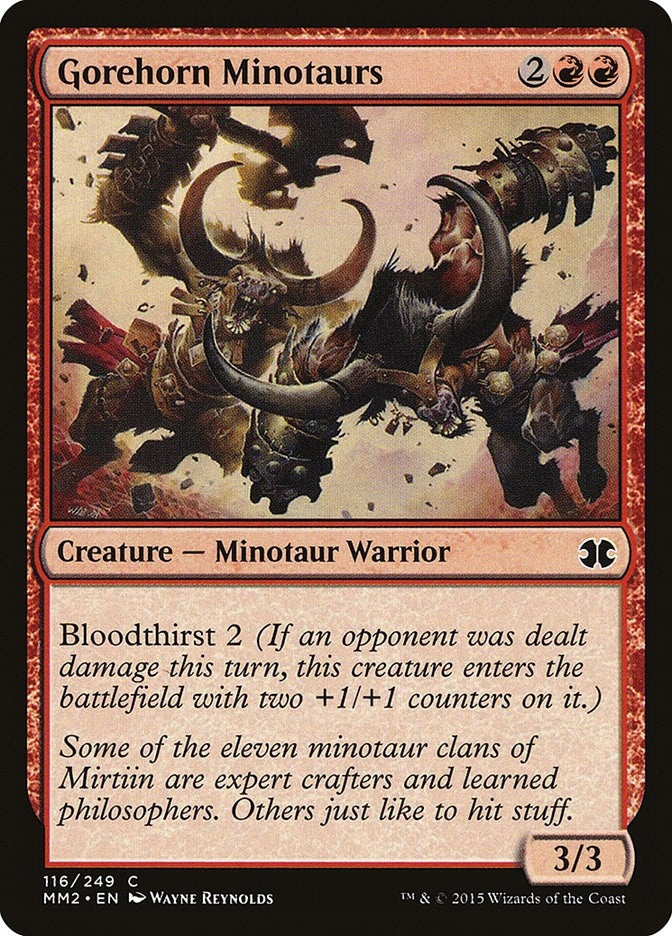 Image for Gorehorn Minotaurs (Modern Masters 2015) (116) - Magic: The Gathering