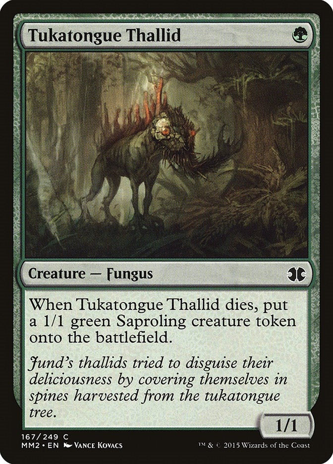 Image for Tukatongue Thallid (Modern Masters 2015) (167) - Magic: The Gathering
