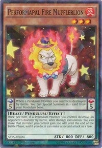 Image for Performapal Fire Mufflerlion (Shatterfoil) (Star Pack ARC-V) (SP15-EN024) - YuGiOh