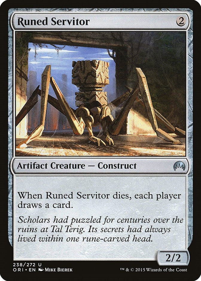 Image for Runed Servitor (Magic Origins) (238) - Magic: The Gathering