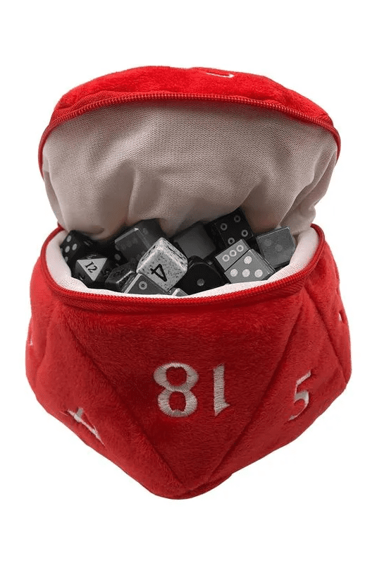 Ultra Pro - D20 Plush Dice Bag - Red - dice bag