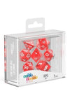 Oakie Doakie Dice - RPG Set 7 Pack Translucent - Red