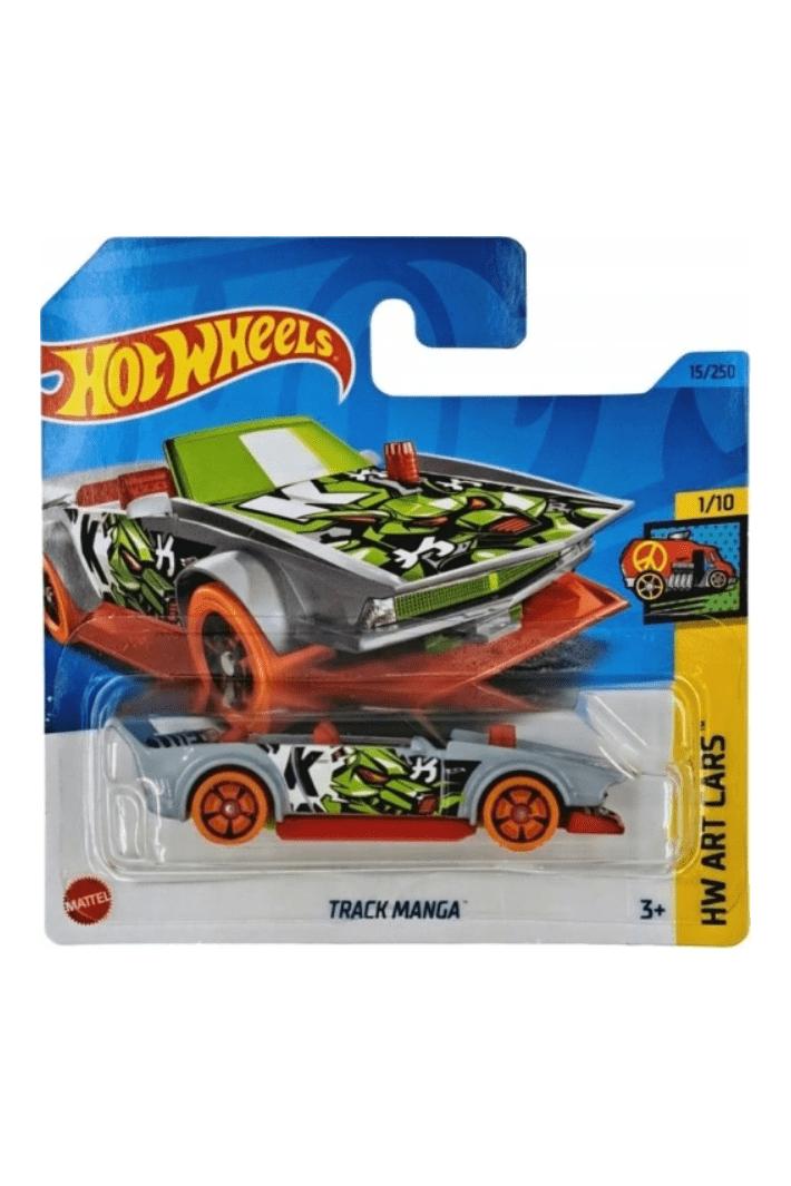 015/250 Hot Wheels - Track Manga (Grey Orange & Red) - HW Art Cars 1/10 - 2023 HKK14 - Hot Wheels