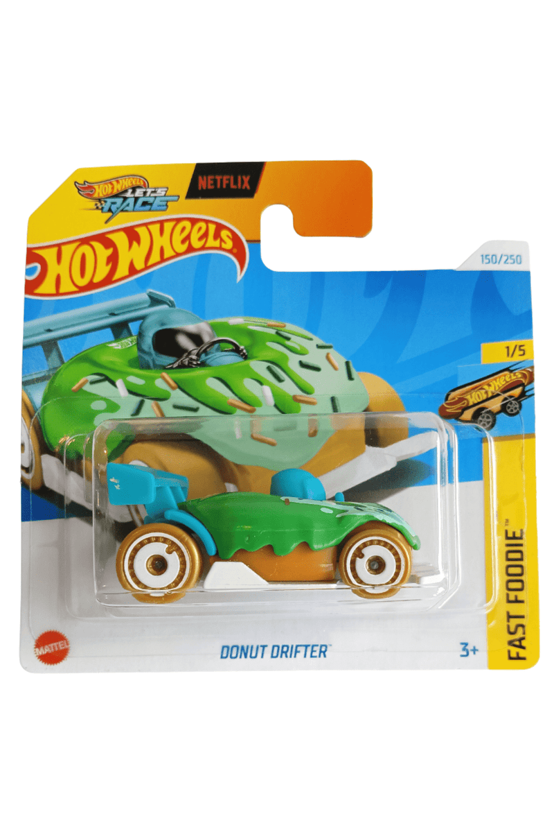150/250 Hot Wheels - Donut Drifter (Green & Turquoise Let's Race) Fast Foodie 1/5 - 2024 - HTB46