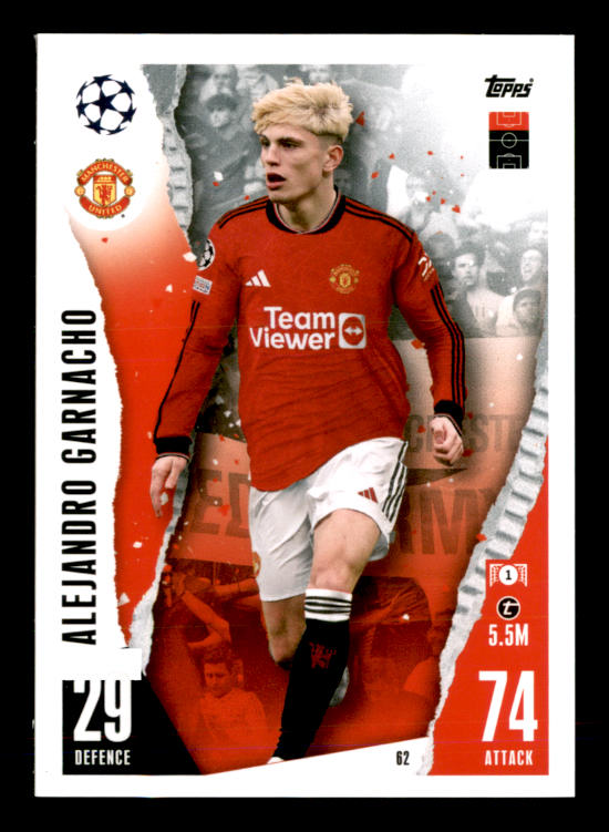 Alejandro Garnacho (2023) - #62 - Sports Card