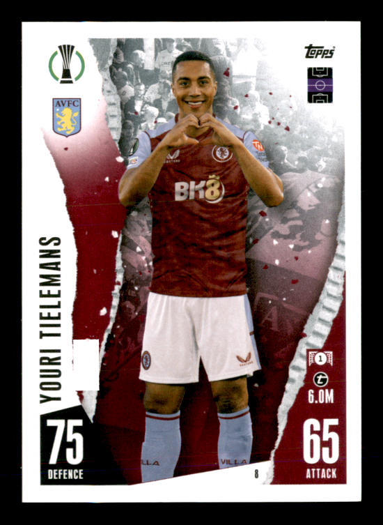 Youri Tielemans (2023) - #8 - Sports Card
