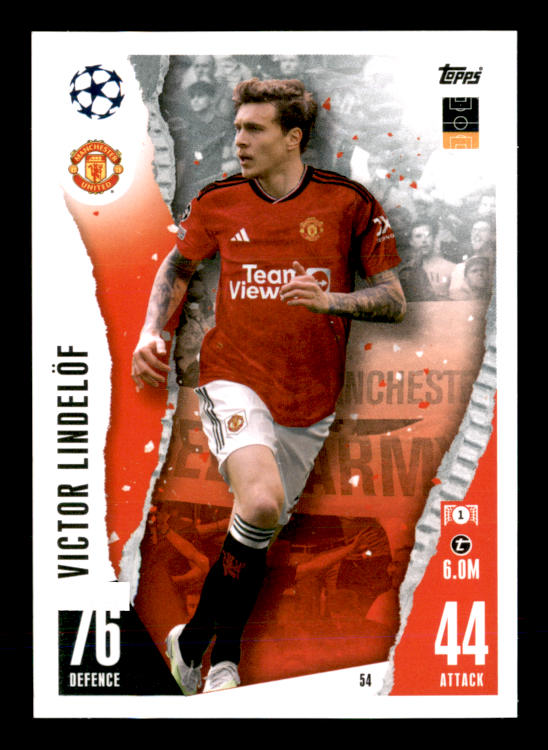 Victor Lindelöf (2023) - #54 - Sports Card